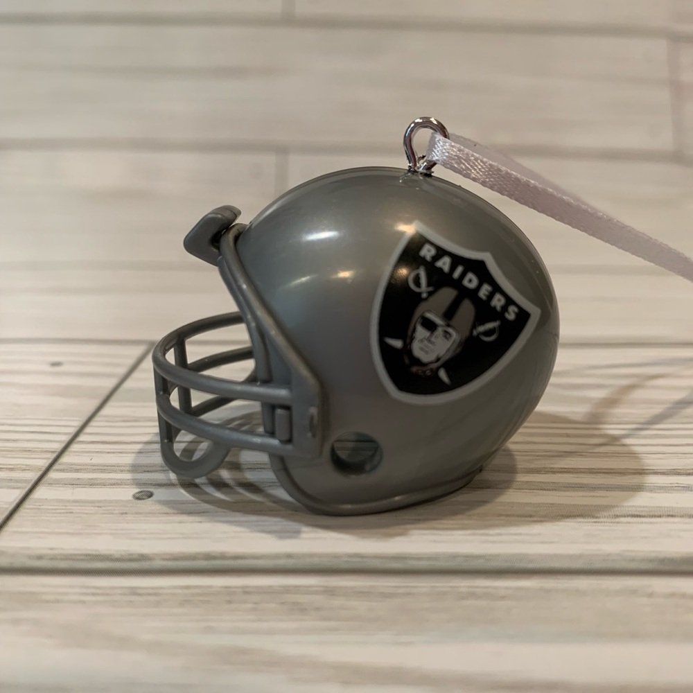 New Oakland Las Vegas Raiders Football Helmet Ornament Car Dangler